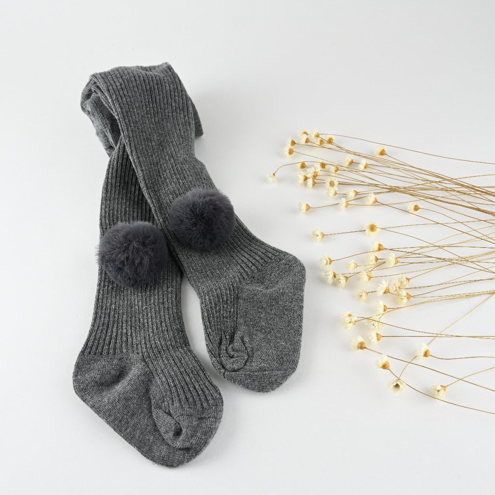 Cotton Ribbed Tights